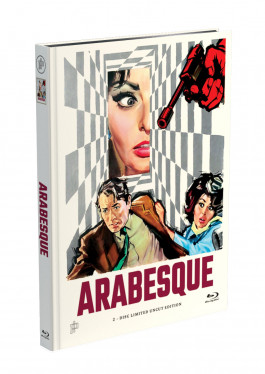 ARABESQUE - 2-Disc Mediabook Cover A [Blu-ray + DVD] Limited 50 Edition - Uncut - Bonusfilm auf DVD: Der Mann aus Kentucky