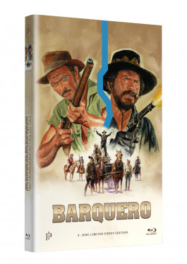 Hollywood Classic Hartbox Collection "BARQUERO" - Grosse Hartbox Cover A [Blu-ray] Limited 50 Edition - Uncut