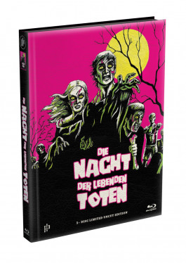 DIE NACHT DER LEBENDEN TOTEN (1968) - wattiertes Mediabook - Cover N (Blu-ray) Limited 22 Edition - Uncut 