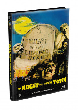 DIE NACHT DER LEBENDEN TOTEN (1968) - wattiertes Mediabook - Cover T (Blu-ray) Limited 22 Edition - Uncut 