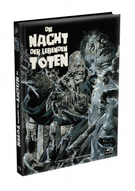 DIE NACHT DER LEBENDEN TOTEN (1968) - wattiertes Mediabook - Cover Y (Blu-ray) Limited 22 Edition - Uncut 