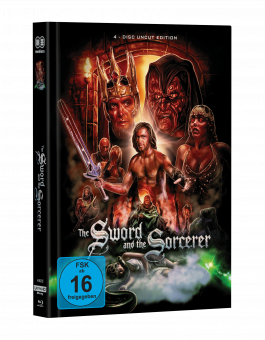 TALON IM KAMPF GEGEN DAS IMPERIUM (The Sword and the Sorcerer) 4-Disc wattiertes Mediabook Cover B (1 x UHD + 2 x Blu-ray + 1 x DVD) Uncut