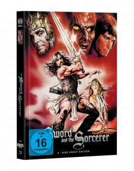 TALON IM KAMPF GEGEN DAS IMPERIUM (The Sword and the Sorcerer) 4-Disc wattiertes Mediabook Cover C (1 x UHD + 2 x Blu-ray + 1 x DVD) Uncut