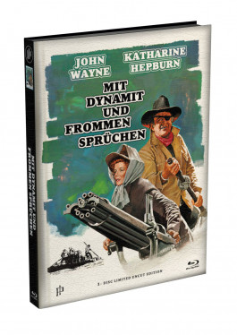 ROOSTER COGBURN - Mit Dynamit und frommen Sprüchen - Wattiertes Mediabook Cover A [Blu-ray] Limited 149 Edition