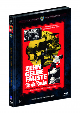 ZEHN GELBE FÄUSTE FÜR DIE RACHE (Blu-Ray+DVD) (2Discs) - Cover C - Mediabook - Limited 222 Edition