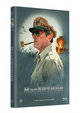 Hollywood Classic Hartbox Collection "MacARTHUR - Held des Pazifik" - Grosse Hartbox Cover A [Blu-ray] Limited 50 Edition - Uncut