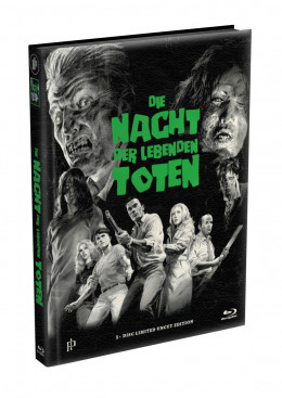 DIE NACHT DER LEBENDEN TOTEN (1968) - wattiertes Mediabook - Cover D (Blu-ray) Limited 22 Edition - Uncut 