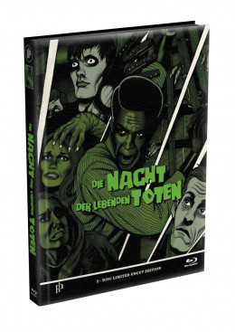 DIE NACHT DER LEBENDEN TOTEN (1968) - wattiertes Mediabook - Cover I (Blu-ray) Limited 22 Edition - Uncut 
