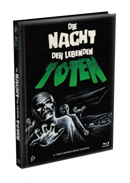 DIE NACHT DER LEBENDEN TOTEN (1968) - wattiertes Mediabook - Cover O (Blu-ray) Limited 22 Edition - Uncut 
