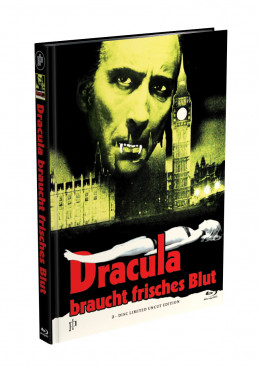 DRACULA BRAUCHT FRISCHES BLUT - 2-Disc Mediabook Cover J (Blu-ray + DVD) Limited 88 Edition - Uncut