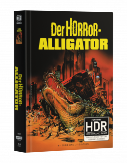DER HORROR-ALLIGATOR -  8-Disc wattiertes Mediabook - Cover B (1x4K UHD + 4xBlu-ray + 3xDVD) Limited Edition - Uncut