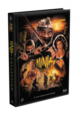NINJA COLLECTION (4 Ninja Filme) - 8-Disc wattiertes Mediabook [4 Blu-ray + 4 DVD] Limited 399 Edition - Uncut 