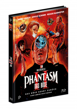 PHANTASM II - Das Böse kehrt zurück - ERSTMALS UNRATED - 3-Disc Ultimate Mediabook Cover A - Limited Edition [1 Blu-ray + 2 DVD] + Bonus: A1 Poster, gerollt