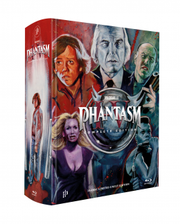 PHANTASM I-V - 16-Disc MEGABOOK - Limited 500 Complete Mediabook Edition - inkl. Das Böse 2 Unrated  und Soundrack [5 Blu-ray + 10 DVD + 1 CD] + Bonus: A1 Poster, gerollt