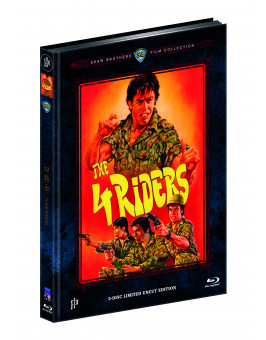 FOUR RIDERS (Blu-ray + DVD) - Cover A - Mediabook - Limited 333 Edition - Uncut (Shaw Brothers)