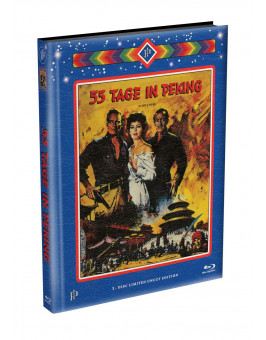 55 TAGE IN PEKING - wattiertes Mediabook Cover A [Blu-ray] Limited 99 Edition 