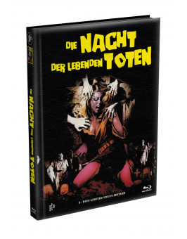 DIE NACHT DER LEBENDEN TOTEN (1968) - wattiertes Mediabook - Cover F (Blu-ray) Limited 22 Edition - Uncut 