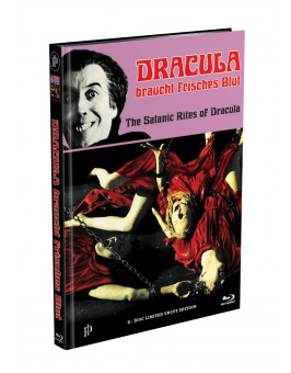 DRACULA BRAUCHT FRISCHES BLUT - 2-Disc Mediabook Cover A (Blu-ray + DVD) Limited 88 Edition - Uncut