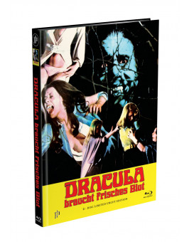 DRACULA BRAUCHT FRISCHES BLUT - 2-Disc Mediabook Cover E (Blu-ray + DVD) Limited 88 Edition - Uncut