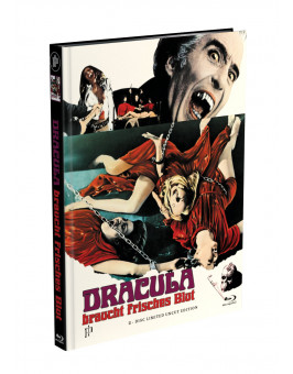 DRACULA BRAUCHT FRISCHES BLUT - 2-Disc Mediabook Cover F (Blu-ray + DVD) Limited 88 Edition - Uncut