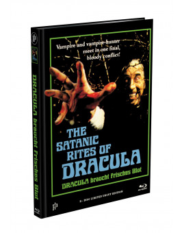 DRACULA BRAUCHT FRISCHES BLUT - 2-Disc Mediabook Cover H (Blu-ray + DVD) Limited 88 Edition - Uncut