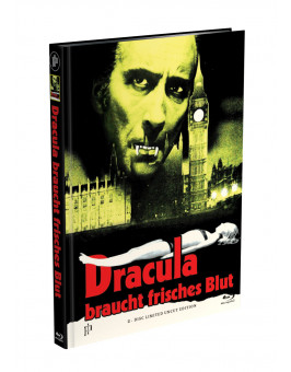 DRACULA BRAUCHT FRISCHES BLUT - 2-Disc Mediabook Cover J (Blu-ray + DVD) Limited 88 Edition - Uncut