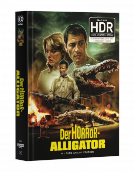 DER HORROR-ALLIGATOR -  8-Disc wattiertes Mediabook - Cover A (1x4K UHD + 4xBlu-ray + 3xDVD) Limited Edition - Uncut