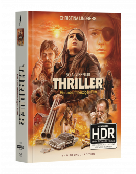 THRILLER – Ein unbarmherziger Film – 8-Disc wattiertes Mediabook - Cover B (2x4K UHD + 4xBlu-ray + 2xDVD) Limited Edition - Uncut