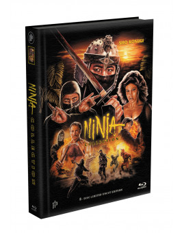 NINJA COLLECTION (4 Ninja Filme) - 8-Disc wattiertes Mediabook [4 Blu-ray + 4 DVD] Limited 399 Edition - Uncut 