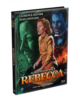 Alfred Hitchcock´s - REBECCA (1940) - 2-Disc wattiertes Mediabook Cover A (Blu-ray + DVD) Limited 500 Edition - Uncut 