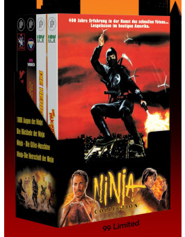NINJA BOX-SET - 4 x 2-Disc NINJA-Mediabooks + Schuber [4 Blu-ray + 4 DVD] Limited 99 Edition - Uncut 